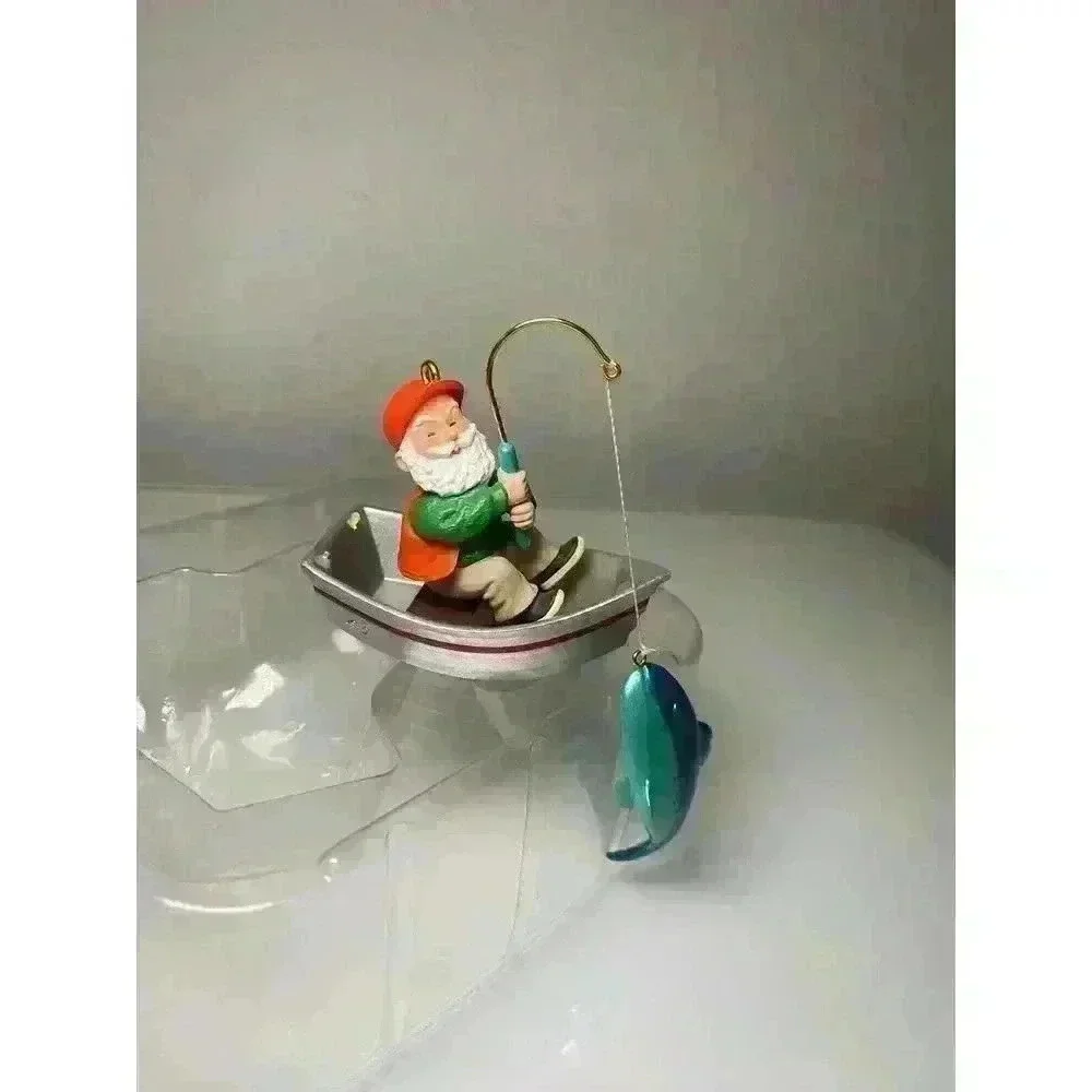 Vintage Hallmark Keepsake Santa Ornament Bundle 80s & 90s In Boxes Used 5 Total